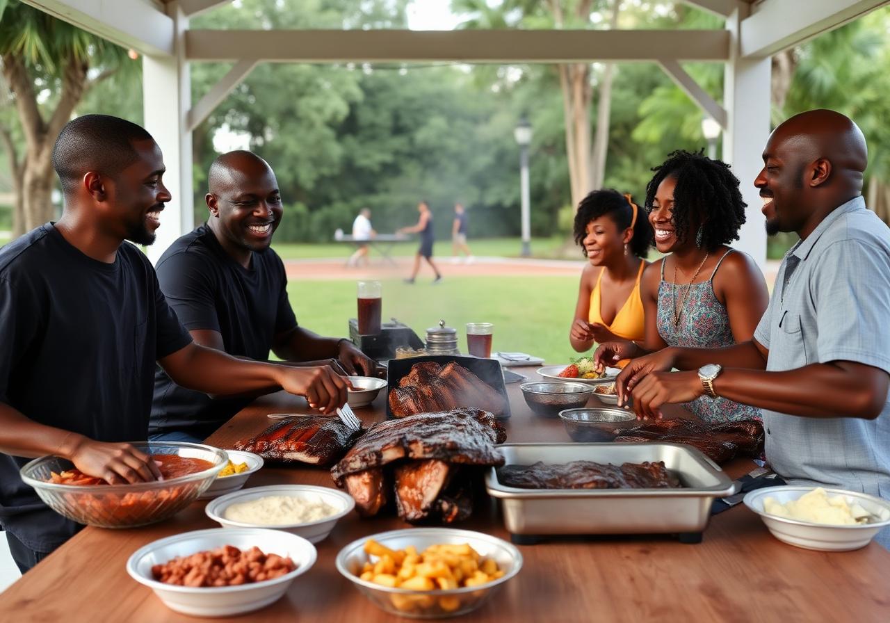2024 reunion — BBQ cookout at the park pavilion